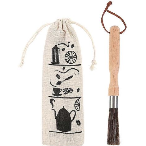 Reinigungsbürste für Kaffeemühle, Holzgriff, Wartungszubehör für Espressomaschine und Kaffeemühle (1/5)