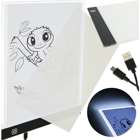 Planche à dessin A4, planche à tracer éclairée par LED