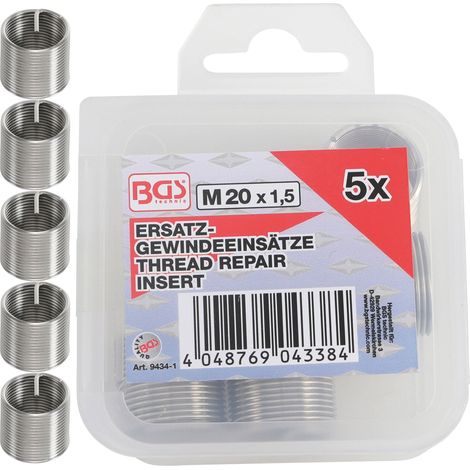Utensili BGS Technic Inserti Metallici 20 mm (1/3)
