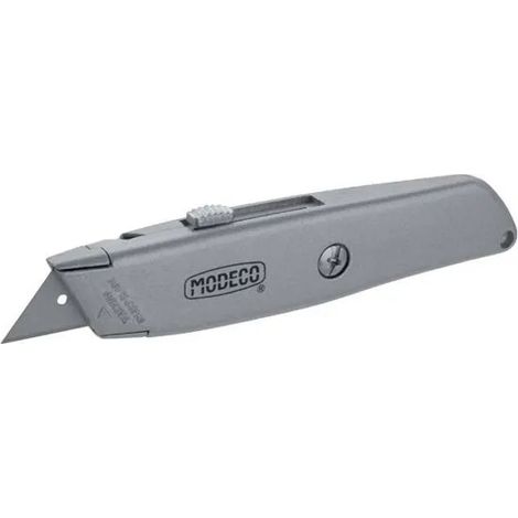 Couteau utilitaire Modeco mn-63-032 lame trapézoïdale rétractable (1/2)