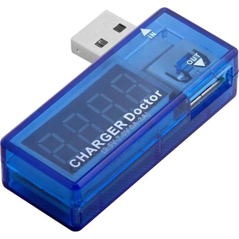 Testeur USB Chargeur Doctor Multimètre Numérique Détecteur de Consommation Voltmètre Tension avec eBook Guide Inclus (1/5)