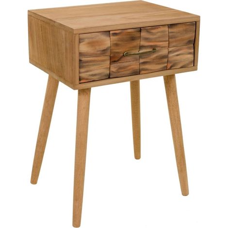 Mesita de madera marrón 44x38x63