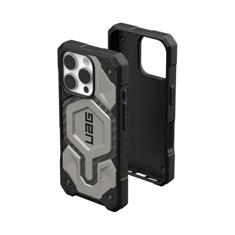 UAG Monarch Pro - Schutzhülle für iPhone 16 Pro, kompatibel mit MagSafe (Titan)