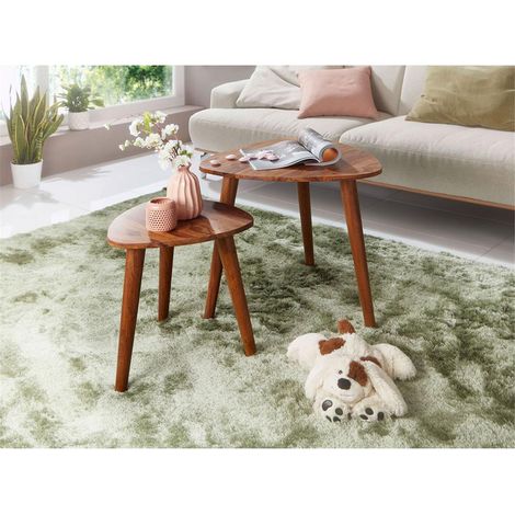 Couchtisch 2er Set Massivholz B/H/T ca. 60/56/60cm (1/5)