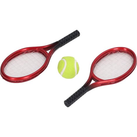 Ensemble de 4 balles de tennis miniatures (échelle 1:12) avec sac de rangement – accessoire de décoration pour maison de poupée. (1/5)
