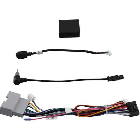 Boîtier adaptateur de protocole de faisceau de câblage stéréo Android 16 broches pour voiture (1/5)