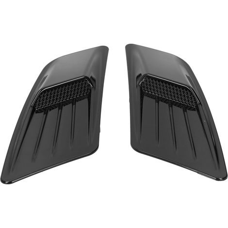 2x Universal-Lüftungsgitter in glänzendem Schwarz für die Motorhaube, kompatibel mit Ford Mustang 2015-2017 (1/5)