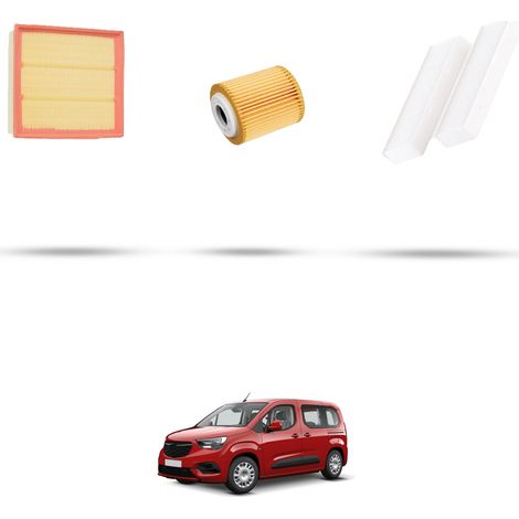 Kit tagliando 3 filtri compatibile con Opel Combo E 1.5 75kw Dal 2018 (1/5)