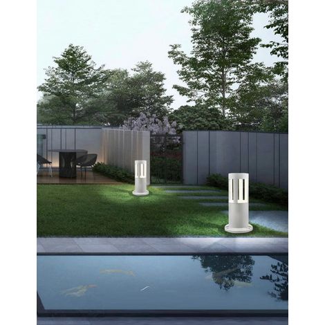 LAMPIONE PALO GIARDINO LED ILLUMINAZIONE DA ESTERNO 15W IP65 30CM LUCE FREDDA PER DECORAZIONE AIUOLE PRATO PAVIMENTO (1/2)
