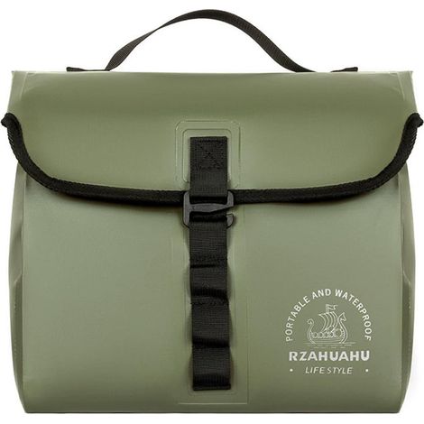 Bolsa multifuncional para motocicleta, expandible, impermeable, de 5 a 10 litros, bolsa universal para herramientas laterales para motocicletas con asa de transporte.