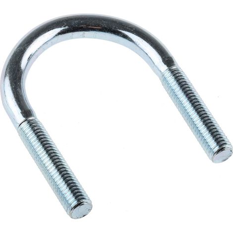 Rs Pro – Boulon en U 51mm – Filetage M10 – Acier galvanisé brillant – Sachet de 5 unités pour fixation durable
