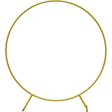 Arche de ballons en métal Kit d'arche de ballons en or Arche de ballons ronds pour anniversaire, décoration de mariage 1.8M (1/5)