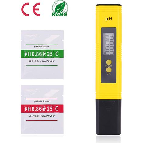 Testeur pH Professionnel avec LCD et Compensation de Température ATC pour Aquarium, Spa, Hydroponie, Analyse d'eau (1/5)