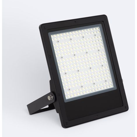 Proiettore LED 150W Regolabile 0-10V 170 lm/W IP65 ELEGANCE Slim PRO Nero 3000K Asimmetrica 80ºx155º Bianco Caldo (1/4)