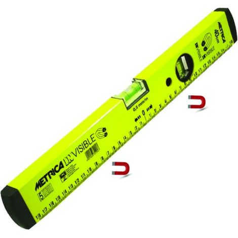 Niveau MEGALEVEL Invisible METRICA - 60 cm, Base Magnétique Sans Saleté
