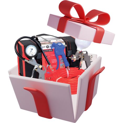 Compresseur silencieux 100l 4CV 8bar + kit 7 accessoires PRODIF PROSIL4100 (1/3)