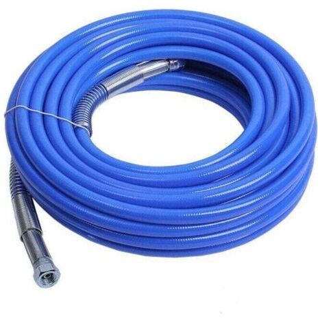 Graco 50 ft. x 1/4 in. Airless Spray Hose - For Graco 4300 PSI Paint Sprayer - Blue Color. (1/3)