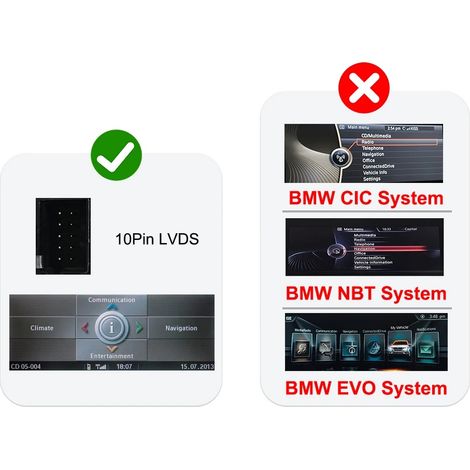 Décodeur Carplay, Compatible avec les Systèmes NBT de Véhicules de Luxe, Support d'Installation Facile, Système CCC (1/2)
