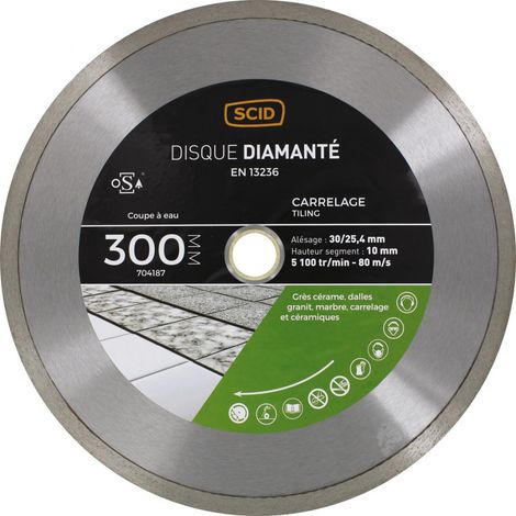 Disque Carreleur Milieu De Gamme 300 30/25,4
