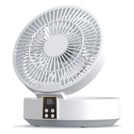Ventilateur de table silencieux ultra puissant – 1000mAh rechargeable – Oscillation 120° – 3 vitesses – Télécommande et minuterie