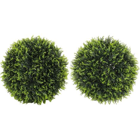 2er-Set Künstlicher Zeder, 45 cm Zimmerpflanze, Kunstpflanze, Dekopflanze, Dekorative Pflanzen für Zuhause, Büro, Flur, Garten, Grün