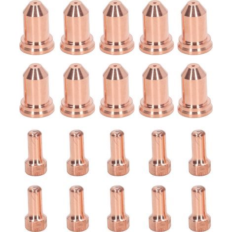 Plasmaschneidbrennerdüsen, Messingelektroden, robustes und hochtemperaturbeständiges Set für PTM 80, 20 Stück (1/5)