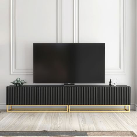 Ripple Duo TV Unit 200cm - Black