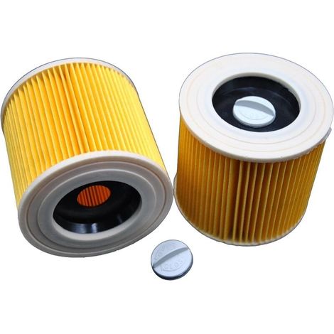 2 Filtres À Cartouches Pour Aspirateur Kärcher WD 2200 WD 2500 M WD 3200 WD 3300 M WD 3500 P (1/4)