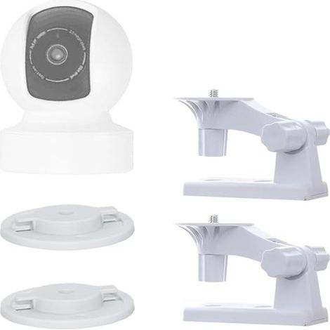 Soporte de pared OYOCAM compatible con TP-Link Tapo C210/C200 Kasa EC70/KC410S, paquete de 2 unidades, ángulo ajustable, rotación de 180°, fácil instalación.