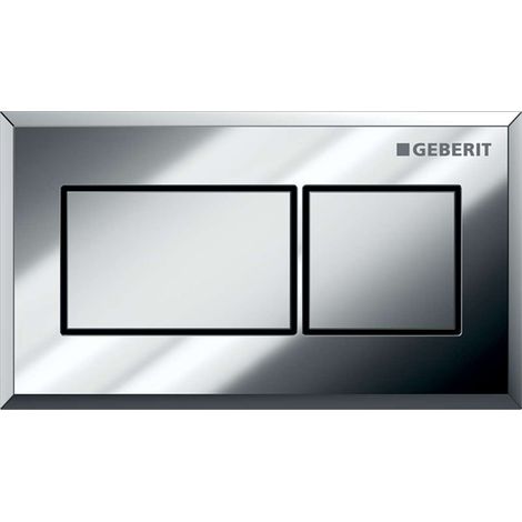 Geberit Spülsysteme - Pneumatische Fernbedienung, für 2 Spülwassermenge, Chrom poliert/Chrom matt 116.051.KA.1 (1/3)