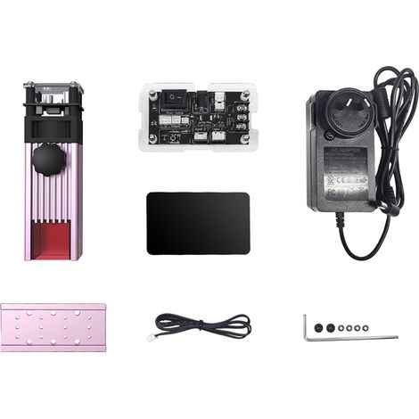 Kit de module de gravure laser, point fin, puissance optique de 5 à 5,5 W, gravure DIY jusqu'à 40 W, prise européenne M40, 100-240 V (1/5)