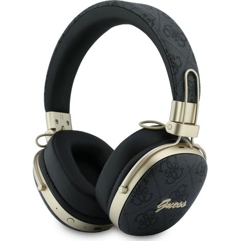 Guess Bluetooth ENC Metal 4G Script Logo Schwarzer Over-Ear-Kopfhörer (1/4)