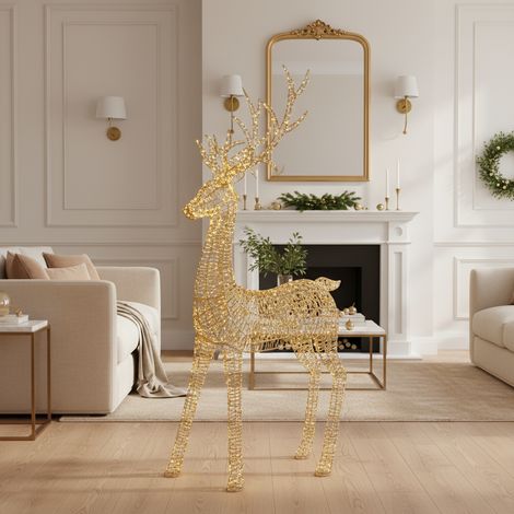 Renna luminosa con 5200 MicroLED, decorazione natalizia da h 270 cm (1/5)