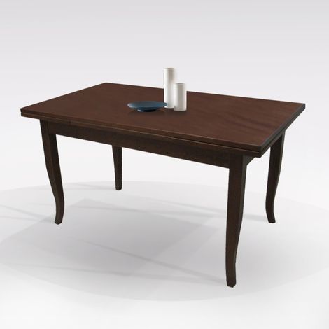 TAVOLO ALLUNGABILE CM 160X85 IN LEGNO TINTA NOCE (1/5)