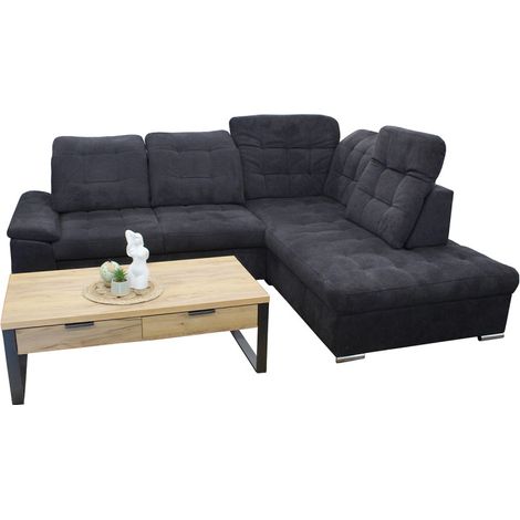 Canapé d'angle droit Karolina convertible têtières ajustables (1/5)