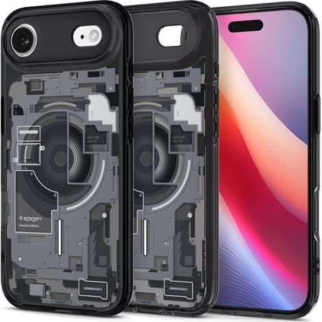 Étui Spigen Ultra Hybrid Mag MagSafe pour iPhone Air Zero One Noir (1/5)