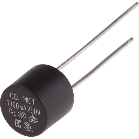 Fusible non réarmable filaire RS PRO, Sortie Radiale, 100mA 250V