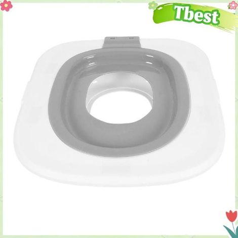 Tbest pot de siège d'urinoir pour animal de compagnie Kit de formation de toilette pour chat, animalerie transport Grise (1/5)
