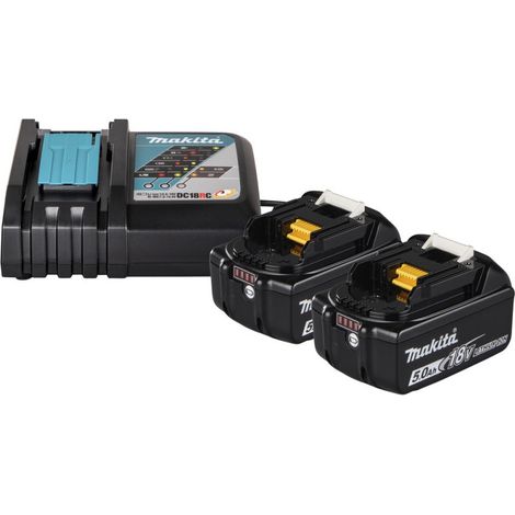 Makita Power Source Kit 1914J6-4 Li 2 x 18 V-5 Ah + Ladegerät