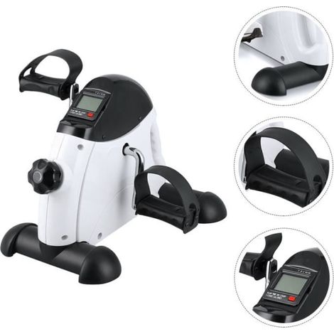 Vélo d'appartement - FOXNOVO - Prime Premium - Moniteur LCD - Blanc - Fitness