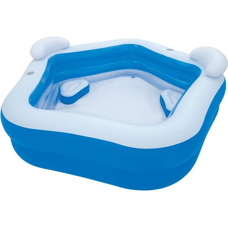 Piscine pour famille 213 x 207 x 69 cm, 575 liters L, bleu (1/5)