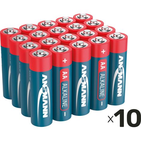 Set de piles Mignon ANSMANN, alcalines, 200 pièces, 1,5 V (1/3)