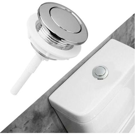 Bouton de chasse d'eau, bouton-poussoir de 38 mm pour baignoire et toilettes, dispositif d'économie d'eau - Convient aux réservoirs de toilettes (1/4)