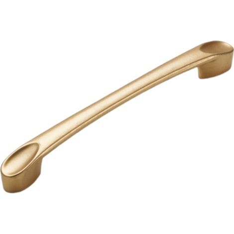 10 Simple Golden Cabinet Drawer Handle Kitchen Cabinet Wardrobe Door Handle - 128MM Hole Pitch - Gold - A (1/5)
