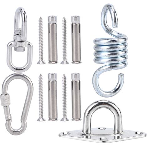 Suspension Fixe en Acier Inoxydable pour Hamac, Chaise Suspendue et Accessoire de Montage au Plafond (1/5)