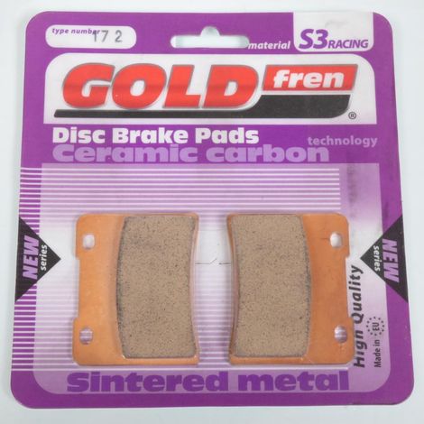 Plaquette de frein Gold Fren pour Moto Suzuki 400 GSX 1985 à 1986 (1/3)