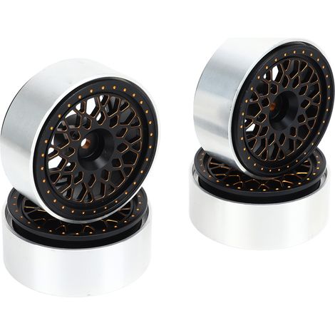 Jante Beadlock RC 1,9 pouce en alliage d'aluminium avec clé pour enjoliveur, pour voiture RC 1/10 (4 pièces) (1/5)