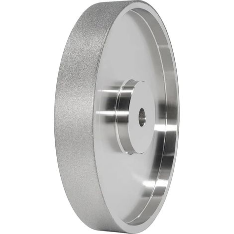 15,2 cm Durchmesser x 2,5 cm Breite, mit einem 1,27 cm Schaft, HSS-Diamantschleifscheibe, Körnung 320 (1/5)