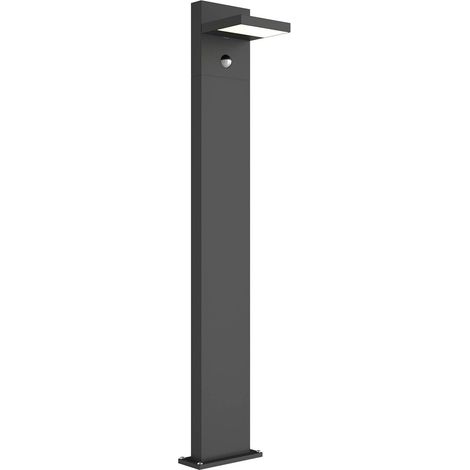 LED-utomhuslampa "Silvan" aus aluminium / grå / zink mit Bewegungsmelder von Lucande