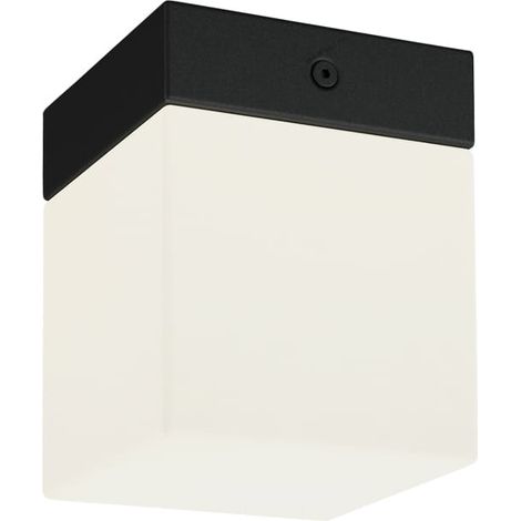 Plafonnier bain Nowodvorski SIS IP44 G9 noir verre 12,5